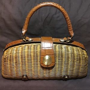 Vintage MONSAC Original Wicker Ratan